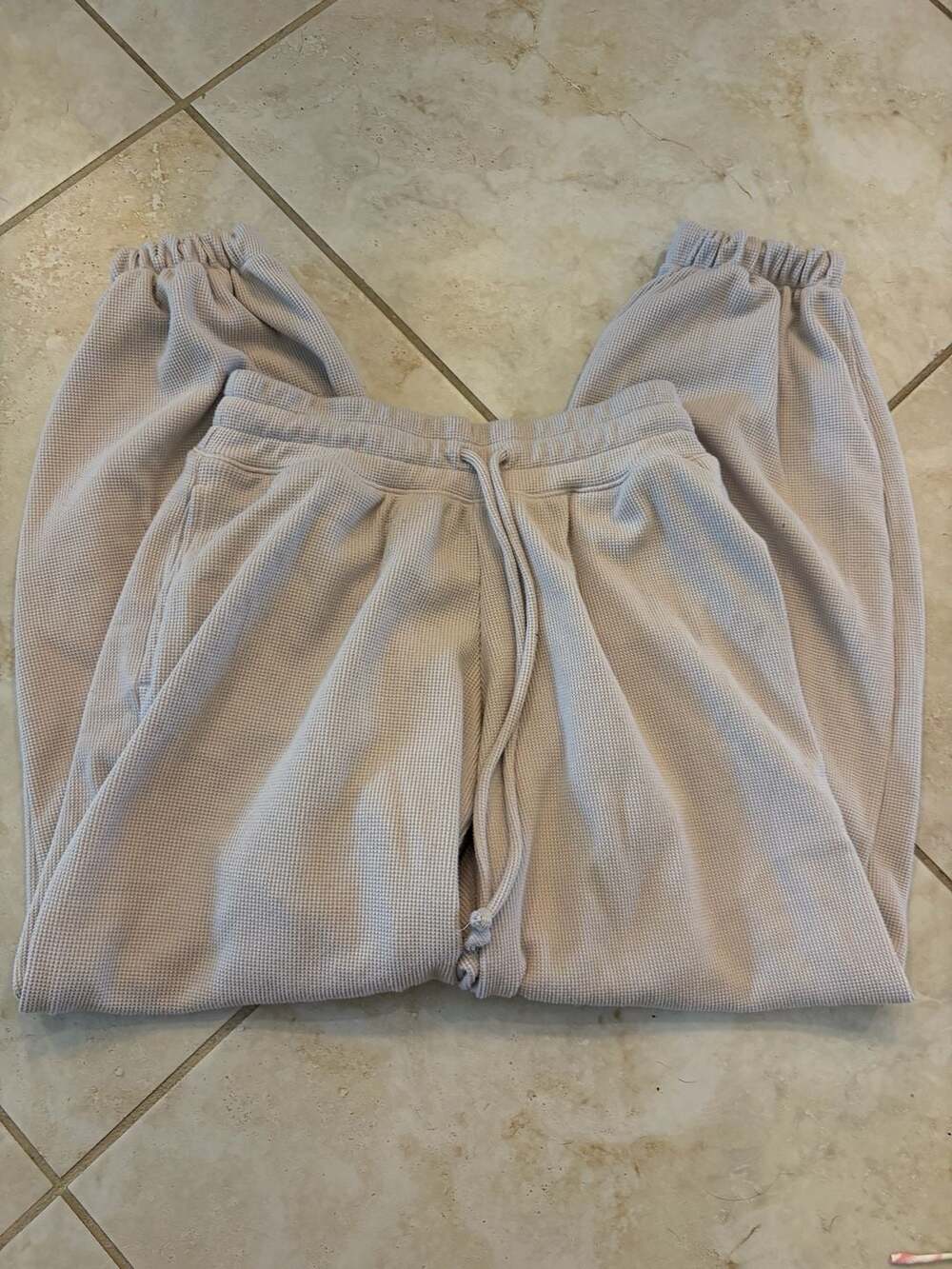Gilly Hicks Waffle Knit Drawstring Joggers